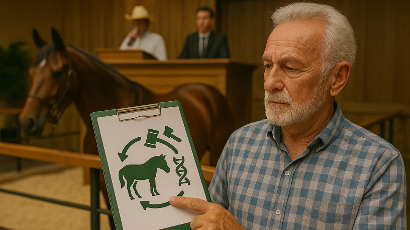 Leilões de equinos mostram como a genética influencia negociações e investimentos, observa Aldo Vendramin.