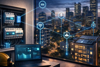 Infraestrutura elétrica inovadora para edifícios inteligentes com soluções de Matheus Vinicius Voigt.